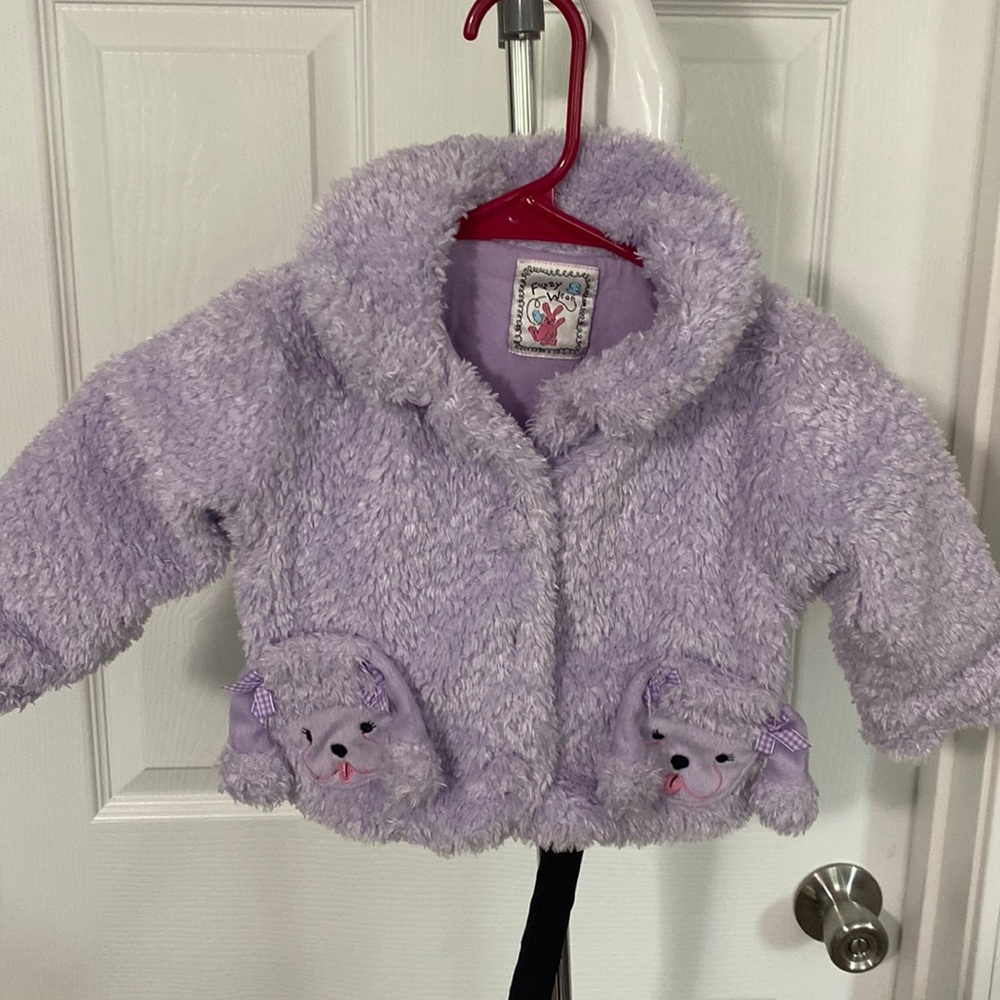 Fuzzy Wear Purple Poodle Coat